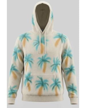 Harden Painted Palm Tree Hoodie - Green