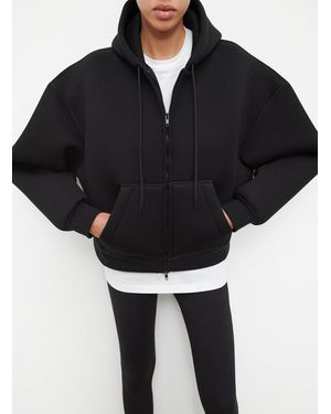 Wardrobe NYC Bonded Zip Hoodie (Final Sale) - Black
