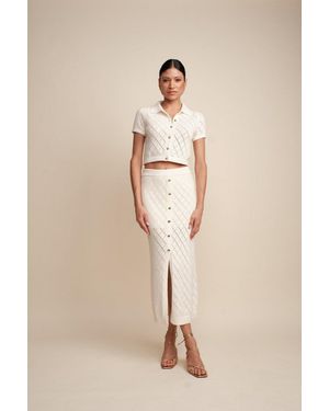 Hevron Arlet Cardigan - Natural