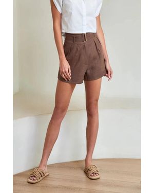 Hevron Zinna Shorts - Brown