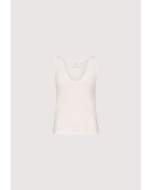 Loulou de Saison Albia Lds Tank Top - Natural