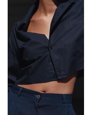 CISSA The Shorty Shirt Paper Cotton Solids - Blue