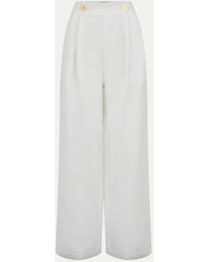 LeKasha Minuf Linen Pants (Final Sale) - White