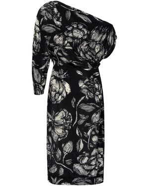Carolina K Ayu Dress Belen Floral (Final Sale) - Black