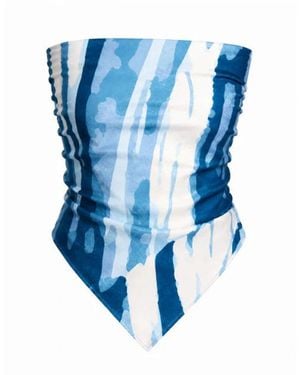 Diarrablu Moussor Scarf Top - Blue