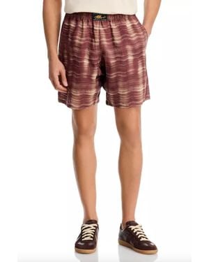 Marni Printed Carousel Ramie Boxer Short - Red