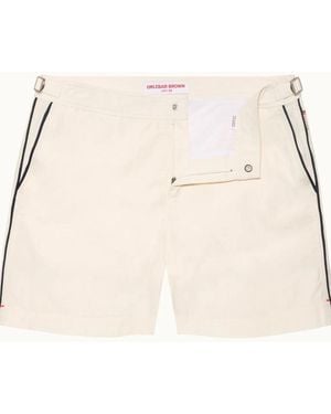 Orlebar Brown Bulldog Fine Piping Swim Short - Natural