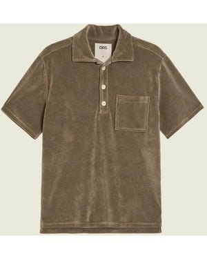 Oas Morel Girona Velour Shirt - Green