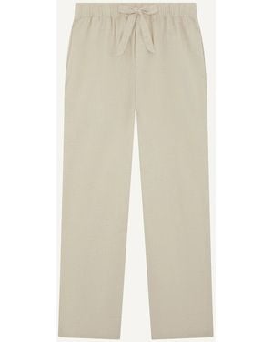 Frescobol Carioca Luan Cotton-Linen Pants - White