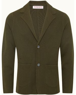 Orlebar Brown Rainer Lw Pique Blazer - Green