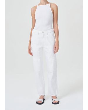Agolde Cooper Cargo Jeans - White