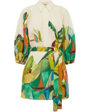ALÉMAIS Mokshini Mini Dress - Green