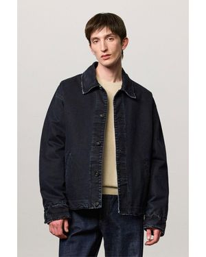 Massimo Alba Cadillac Canvas Jacket - Blue