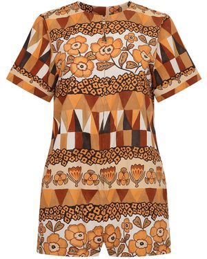 Carolina K Tilly Romper (Final Sale) - Brown