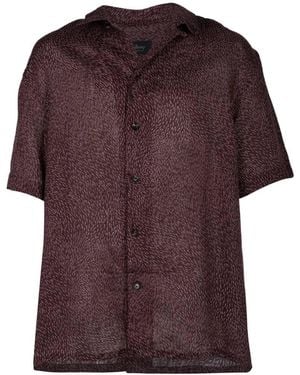 Brioni Cuban Shirts/S - Purple