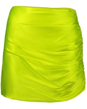 The Sei Ruched Mini Skirt (Final Sale) - Yellow