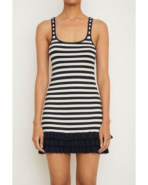 Brandon Maxwell The Sutter Cashmere Mini Dress - Black