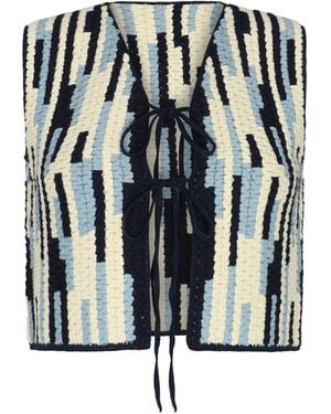 Escvdo Anadara Crochet Vest (Final Sale) - Black