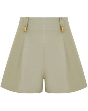 Zimmermann Luna Wool Silk Tailored Short - Green