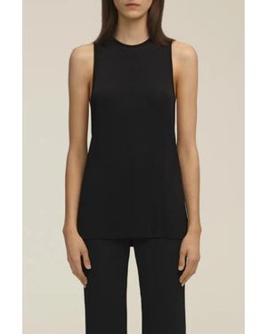 Brandon Maxwell Relaxed Fit Tank - Black