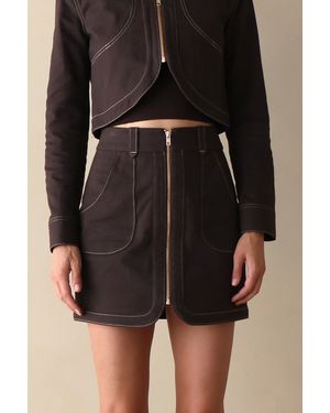 Hevron Nora Skirt - Black