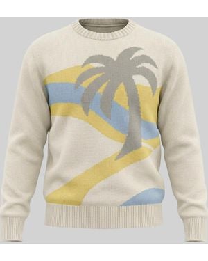 Harden Palm Tree Crew - White