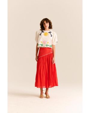 Carolina K Ines Skirt - Red