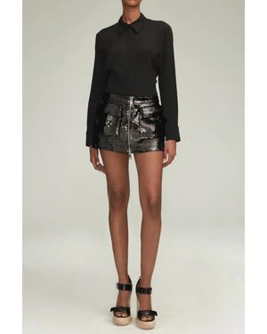 Brandon Maxwell The Sterling Mini Skirt - Black