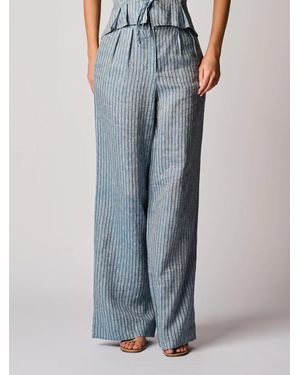 Hevron Alina Pant Stripe - Blue