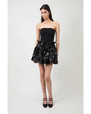 AKNVAS Kamilla Sequin Cocktail Dress - Black