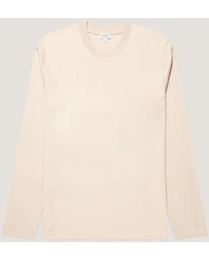 Sunspel Heavyweight Ls T-Shirt - Natural