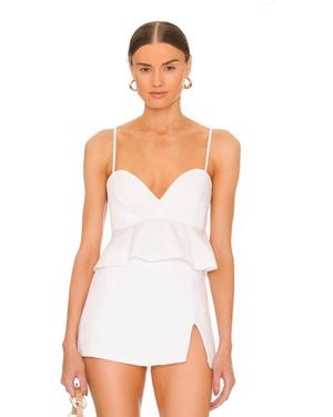 Matthew Bruch Sweet Heart Crop Top (Final Sale) - White