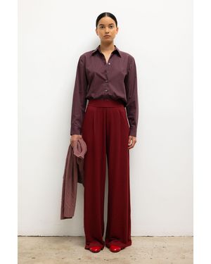 Leset Lauren Pleated Pocket Pant - Red