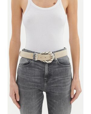 IRO Embella Suede Belt - Gray