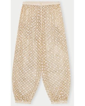 Herskind Nya Pants Embroidered Mesh - Natural