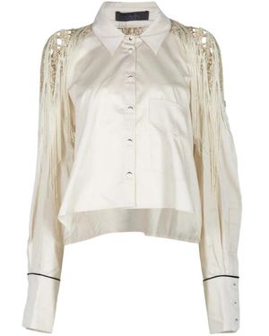 SADH Jalsa Cropped Over Size Shirt - Natural