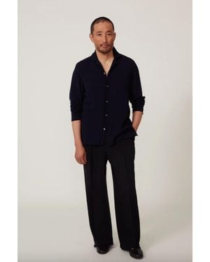 STÒFFA Knit Cotton Mouline Shirt - Blue