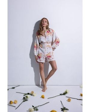 FOLIE DU LIN Solea Dress - White