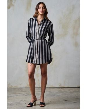 Hevron Abby Dress - Gray