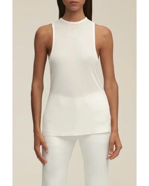 Brandon Maxwell Relaxed Fit Tank - White