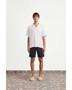 Frescobol Carioca Angelo Linen Shirt - White