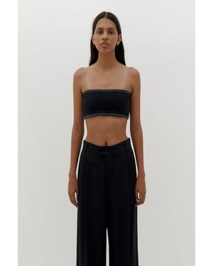 Bassike Slim Rib Bandeau (Final Sale) - Black