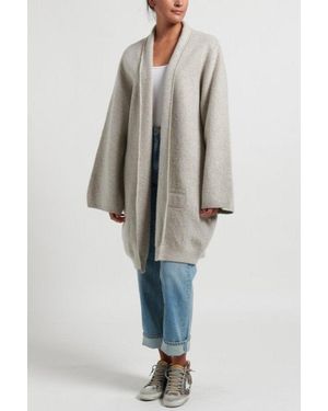 Frenckenberger Felted Wide Coat - Gray