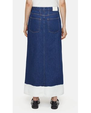 Closed Long X-Pocket Denim Skirt - Blue