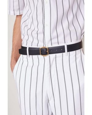 Officine Generale Yvanne Smooth Belt - White