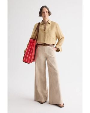 Twp Demie Pants Ecru-Multi - Natural