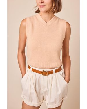 Doen Winston Cashmere Vest - Natural