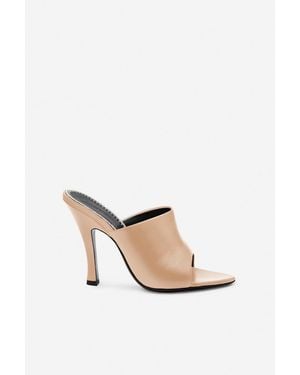 Magda Butrym Ss26 High Heel Mules Leather - White