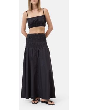 Closed Gathered Skirt - Black