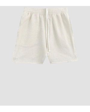 True Tribe Smooth Lounge Shorts - White